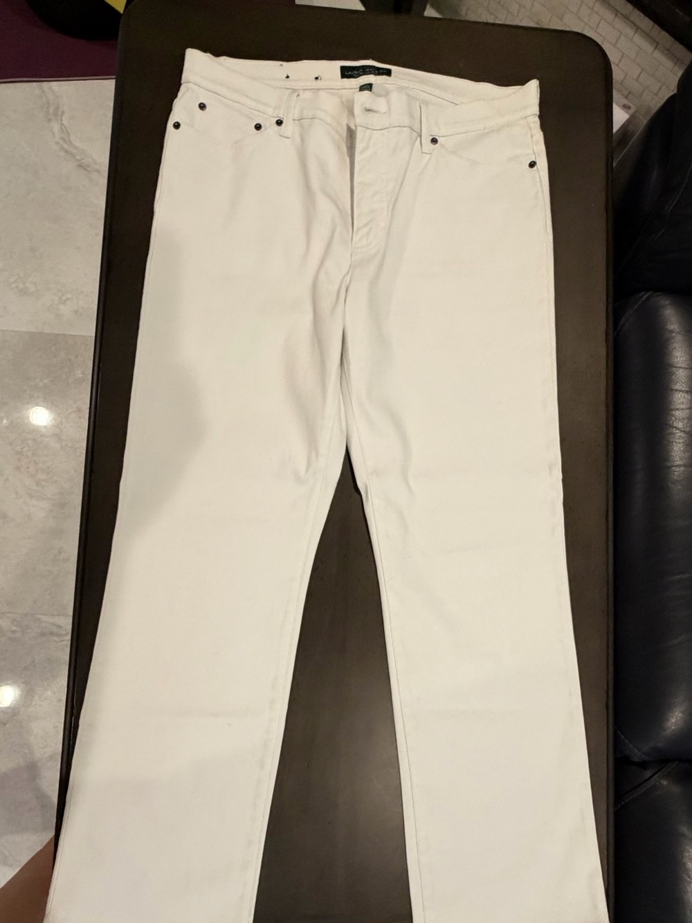 Lauren Ralph Lauren White Women's Chino Pants